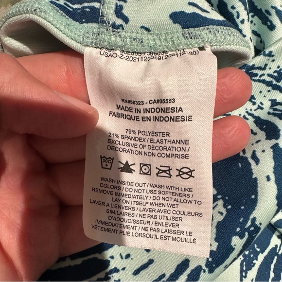 Nike‎ One Dri-Fit Icon Leggings 7/8 High Rise Size Large - Picture 5 of 7